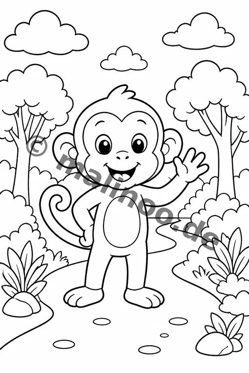 Esel Malbuch 20 Ausmalbilder PDF Download – Vorschaubild 3