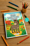 Esel Malbuch 50 Ausmalbilder PDF Download digital – Mockup-Ansicht