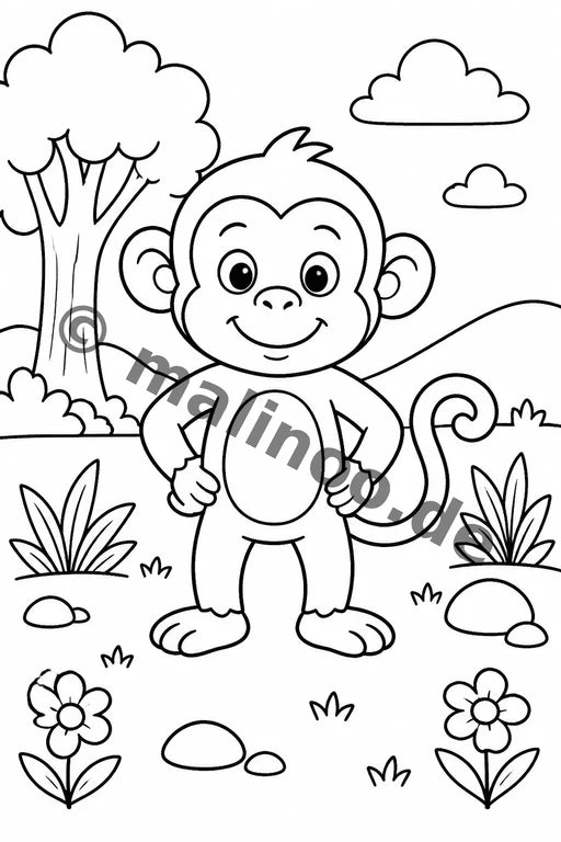 Esel Malbuch 50 Ausmalbilder PDF Download – Vorschaubild 1