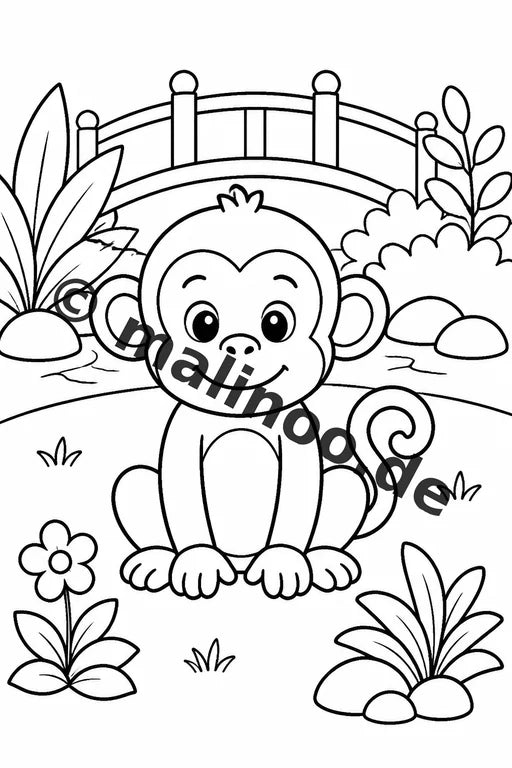 Esel Malbuch 50 Ausmalbilder PDF Download digital – Vorschaubild 5