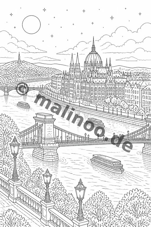 Europa Malbuch 100 Ausmalbilder gedruckt+lose – Vorschaubild 6