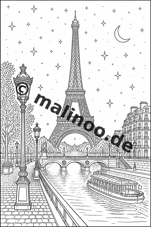 Europa Malbuch 20 Ausmalbilder PDF Download digital – Vorschaubild 1
