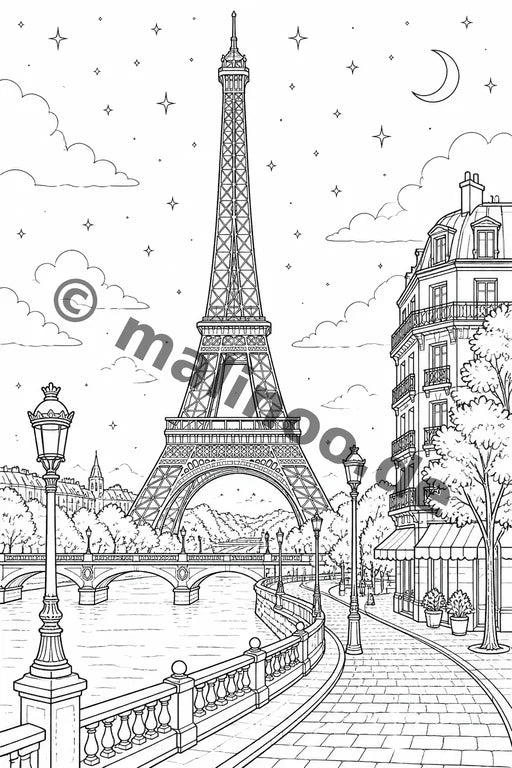 Europa Malbuch 20 Ausmalbilder PDF Download – Vorschaubild 1