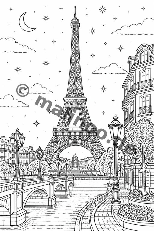 Europa Malbuch 20 Ausmalbilder PDF Download – Vorschaubild 1