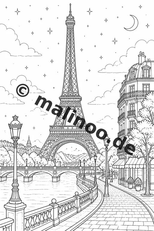 Europa Malbuch 20 Ausmalbilder PDF Download digital – Vorschaubild 1