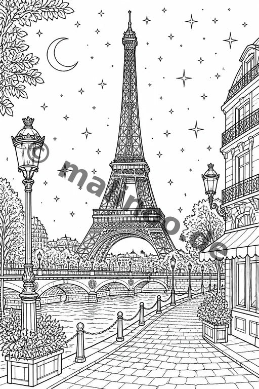Europa Malbuch 20 Ausmalbilder PDF Download – Vorschaubild 1
