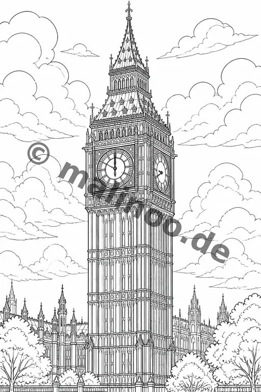 Europa Malbuch 20 Ausmalbilder PDF Download – Vorschaubild 2