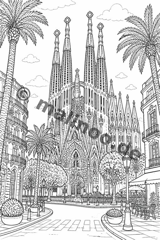 Europa Malbuch 20 Ausmalbilder PDF Download – Vorschaubild 3