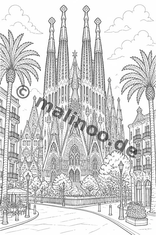 Europa Malbuch 20 Ausmalbilder PDF Download – Vorschaubild 3
