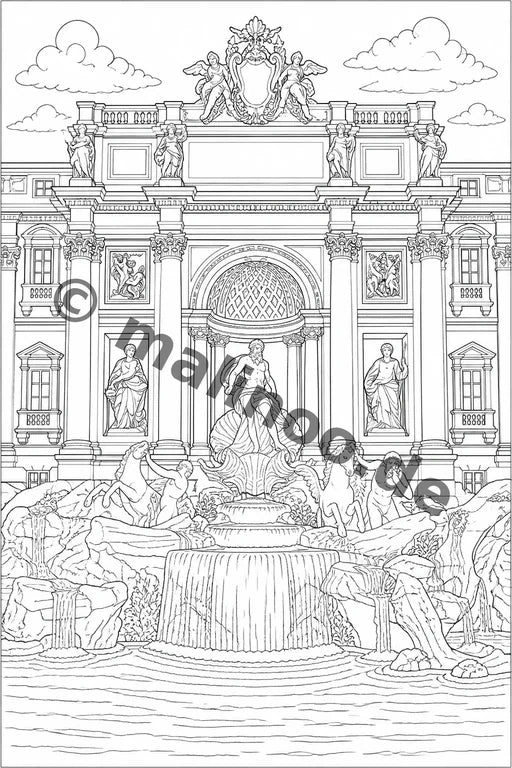 Europa Malbuch 20 Ausmalbilder PDF Download – Vorschaubild 4