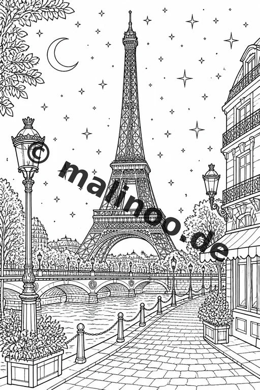 Europa Malbuch 50 Ausmalbilder PDF Download digital – Vorschaubild 1