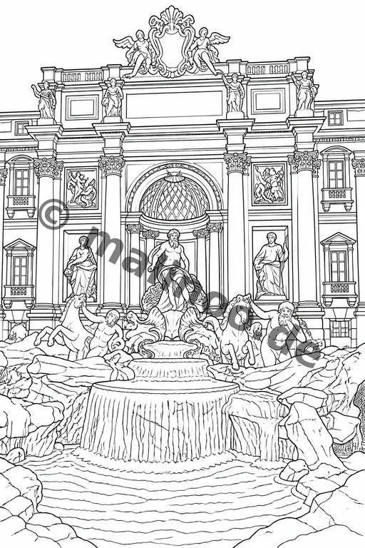 Europa Malbuch 50 Ausmalbilder PDF Download – Vorschaubild 4
