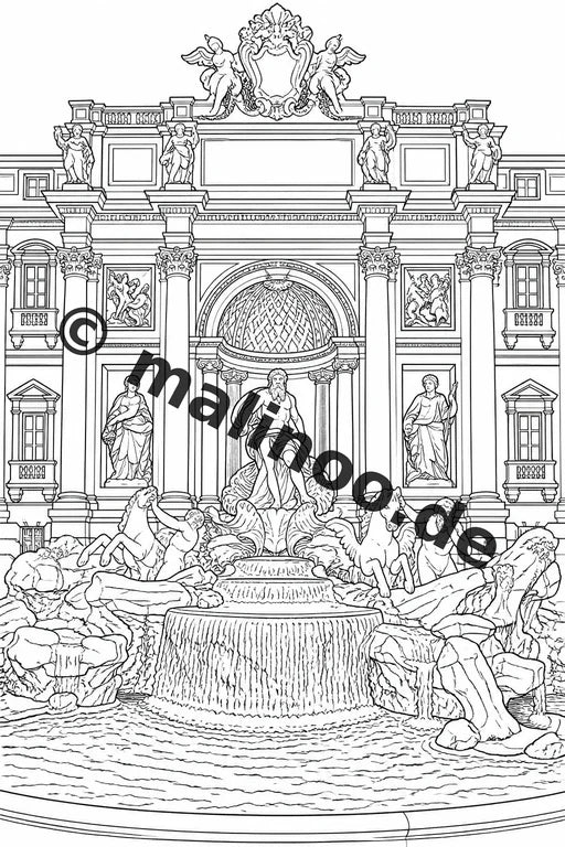 Europa Malbuch 50 Ausmalbilder PDF Download digital – Vorschaubild 4