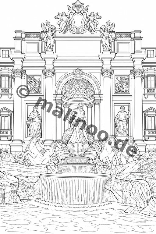 Europa Malbuch 50 Ausmalbilder PDF Download – Vorschaubild 4
