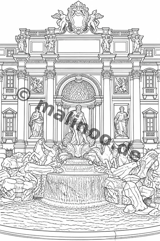 Europa Malbuch 50 Ausmalbilder PDF Download – Vorschaubild 4