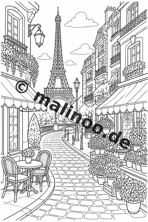 Europa Malbuch 50 Ausmalbilder PDF Download digital – Vorschaubild 5