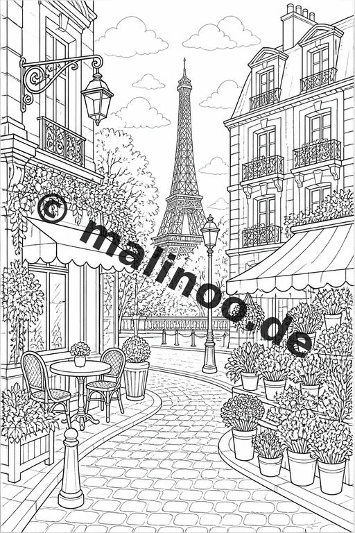 Europa Malbuch 50 Ausmalbilder PDF Download digital – Vorschaubild 5