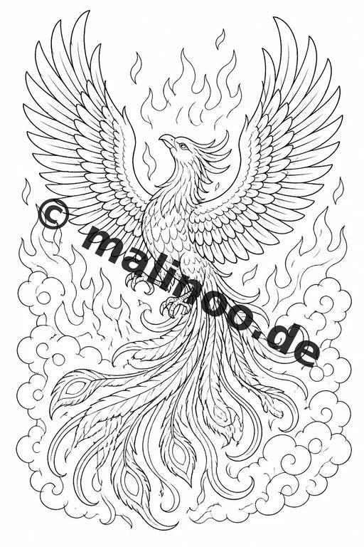 Fabelwesen Malbuch 20 Ausmalbilder PDF Download digital – Vorschaubild 3