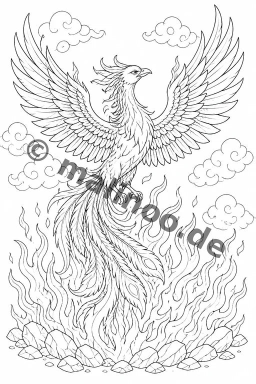 Fabelwesen Malbuch 20 Ausmalbilder PDF Download – Vorschaubild 3