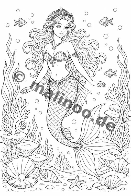 Fabelwesen Malbuch 20 Ausmalbilder PDF Download – Vorschaubild 5