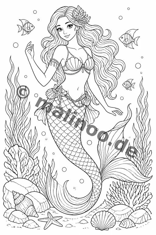 Fabelwesen Malbuch 20 Ausmalbilder PDF Download – Vorschaubild 5
