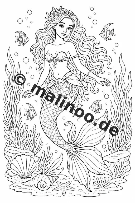 Fabelwesen Malbuch 20 Ausmalbilder PDF Download digital – Vorschaubild 5