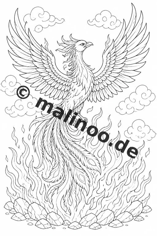 Fabelwesen Malbuch 50 Ausmalbilder PDF Download digital – Vorschaubild 3