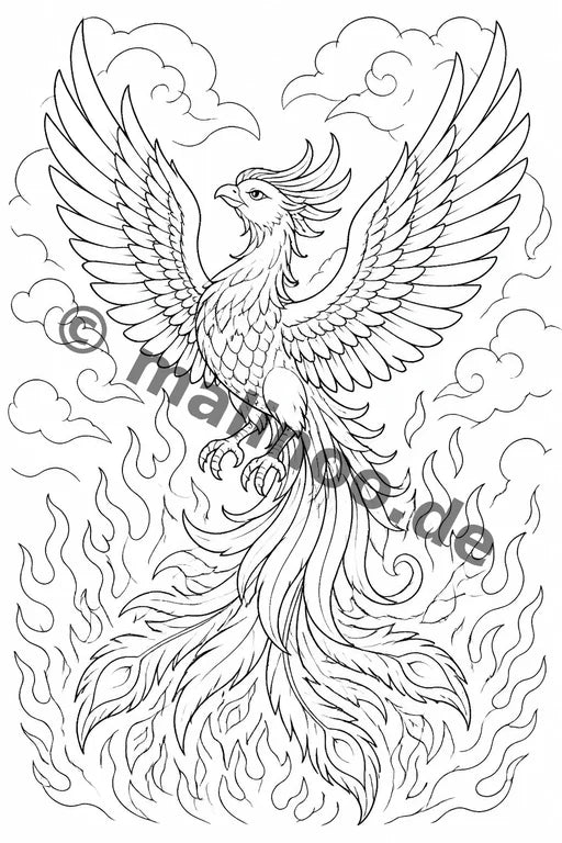 Fabelwesen Malbuch 50 Ausmalbilder PDF Download – Vorschaubild 3