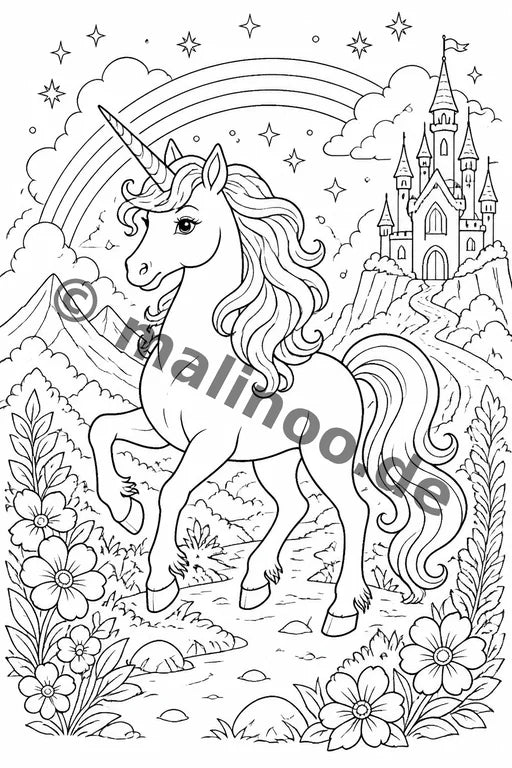 Fabelwesen Malbuch 50 Ausmalbilder PDF Download – Vorschaubild 4