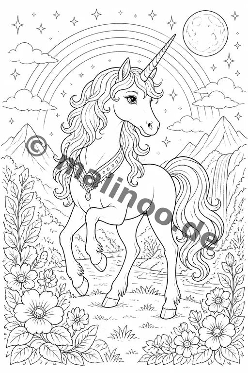 Fabelwesen Malbuch 50 Ausmalbilder PDF Download – Vorschaubild 4