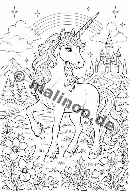 Fabelwesen Malbuch 50 Ausmalbilder PDF Download – Vorschaubild 4