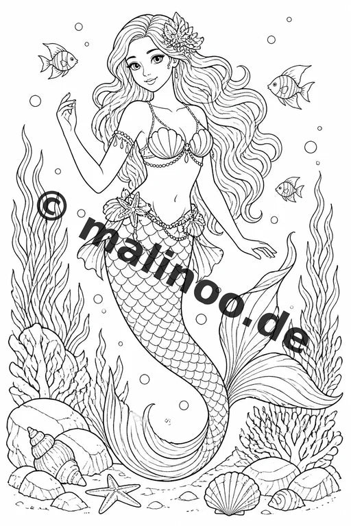 Fabelwesen Malbuch 50 Ausmalbilder PDF Download digital – Vorschaubild 5
