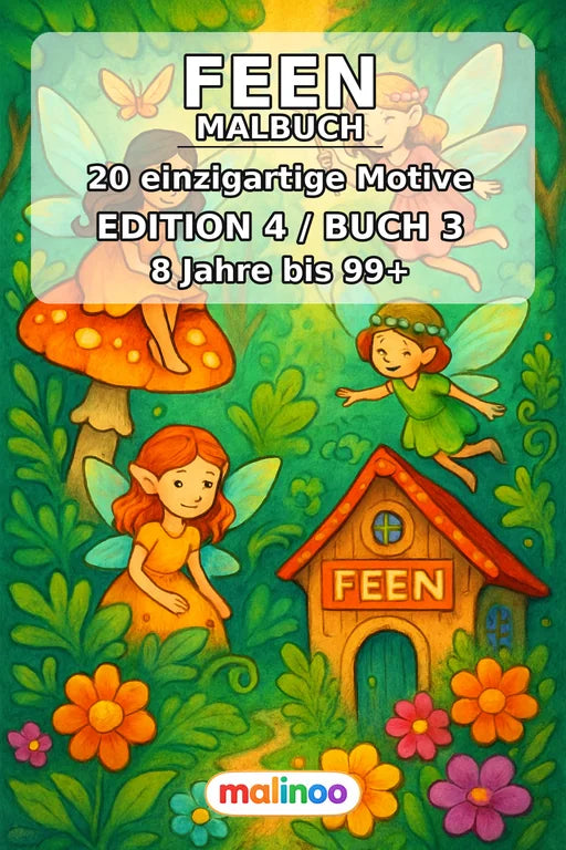 Feen Malbuch 20 Ausmalbilder PDF Download – Cover