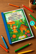 Feen Malbuch 50 Ausmalbilder PDF Download – Mockup-Ansicht