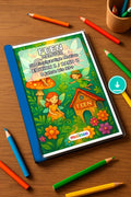 Feen Malbuch 50 Ausmalbilder PDF Download – Mockup-Ansicht