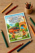 Feuer Malbuch 20 Ausmalbilder gedruckt+gebunden – Mockup-Ansicht