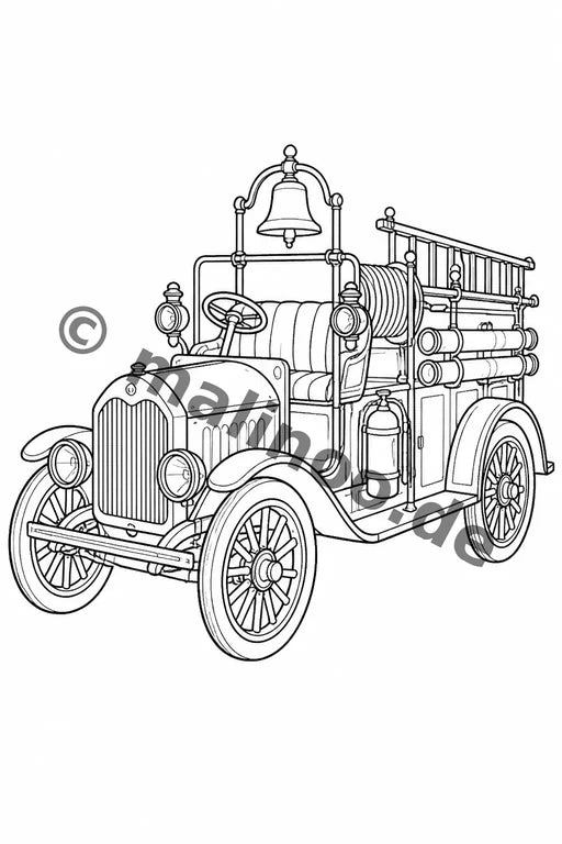 Feuer Malbuch 20 Ausmalbilder gedruckt+lose – Vorschaubild 6