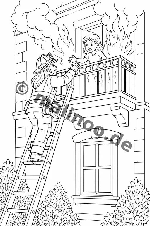 Feuer Malbuch 50 Ausmalbilder PDF Download – Vorschaubild 5