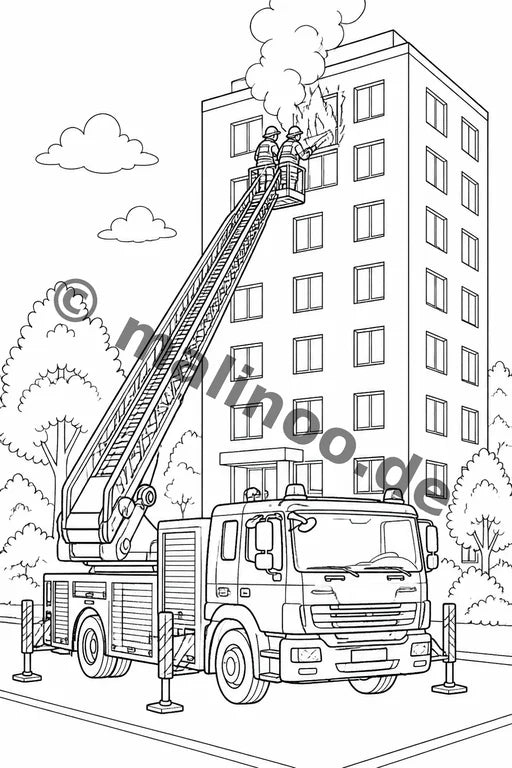 Feuer Malbuch 50 Ausmalbilder gedruckt+lose – Vorschaubild 8