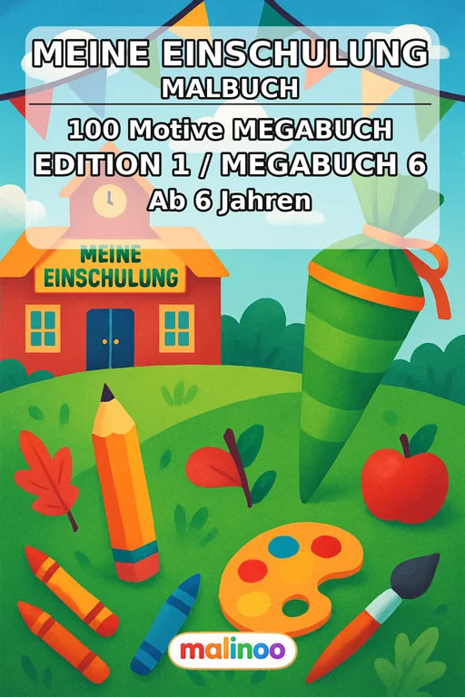 First Day of School Coloring Book 100 Coloring Pages PDF – Cover