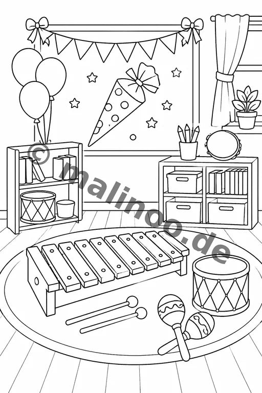First Day of School Coloring Book 100 Coloring Pages PDF – Vorschaubild 5