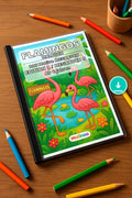 Flamingos Malbuch 100 Ausmalbilder PDF Download – Mockup-Ansicht