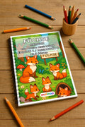 Füchse Malbuch 100 Ausmalbilder gedruckt und gebunden – Mockup-Ansicht