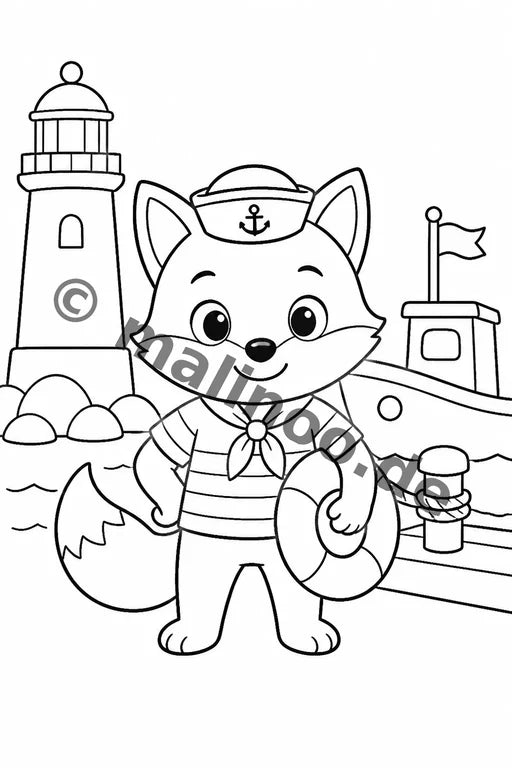 Füchse Malbuch 50 Ausmalbilder gedruckt+gebunden – Vorschaubild 10
