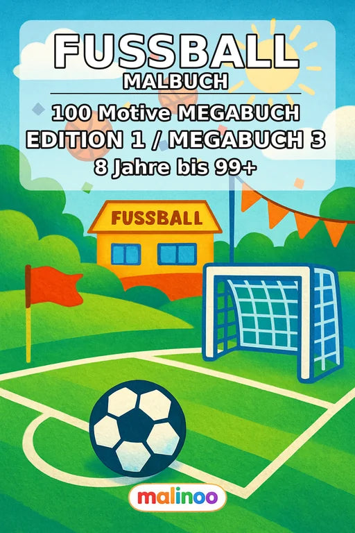 Fußball Malbuch 100 Ausmalbilder PDF Download – Cover