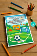 Fußball Malbuch 100 Ausmalbilder PDF Download – Mockup-Ansicht
