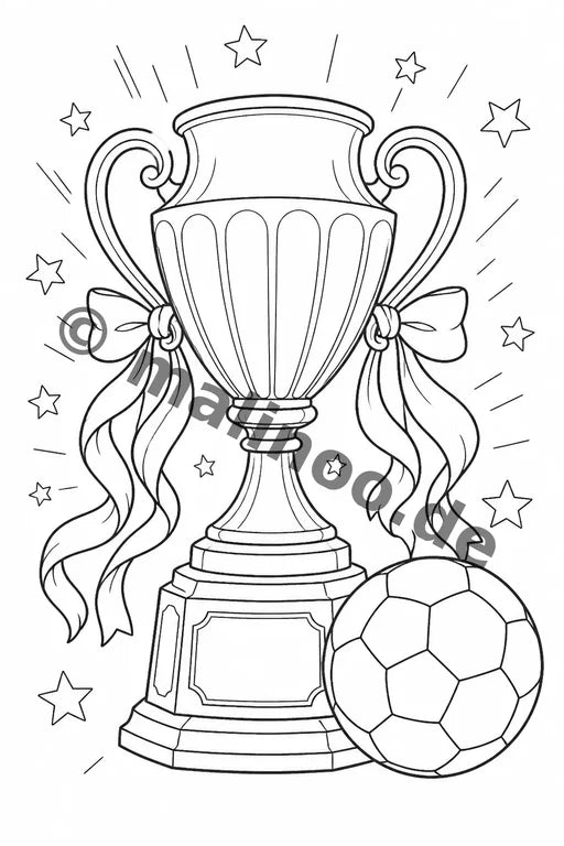 Fußball Malbuch 20 Ausmalbilder PDF Download – Vorschaubild 2