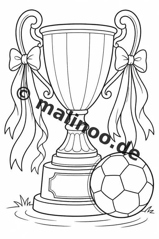 Fußball Malbuch 20 Ausmalbilder PDF Download digital – Vorschaubild 2