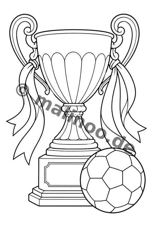 Fußball Malbuch 20 Ausmalbilder PDF Download – Vorschaubild 2