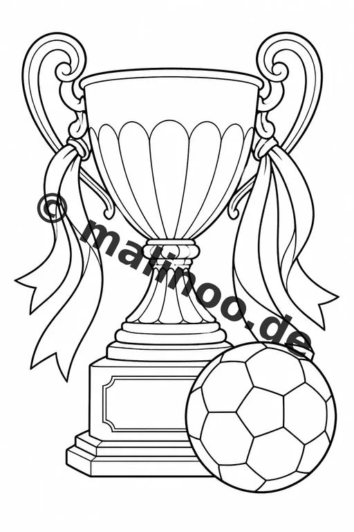 Fußball Malbuch 20 Ausmalbilder PDF Download digital – Vorschaubild 2